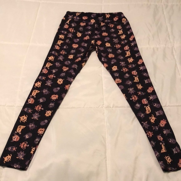 LuLaRoe cute monster OS Leggings great for Halloween or get together - Picture 2 of 3